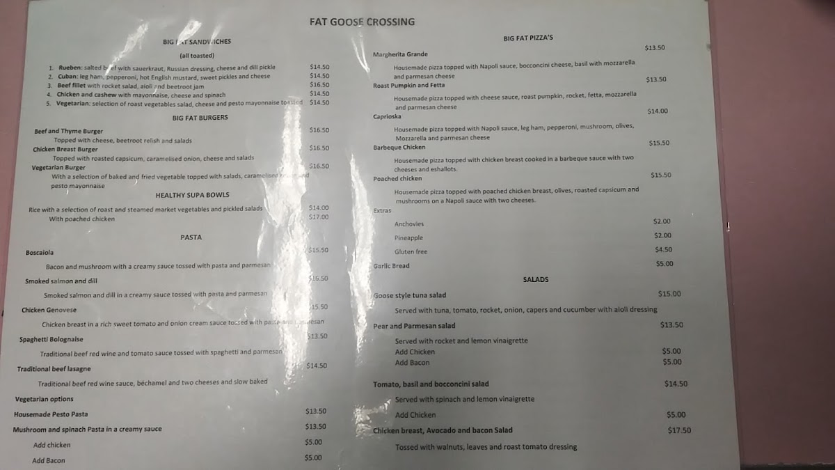 Menu Fat Goose Crossing-2